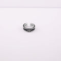Chrome Hearts cross print retro style open ring